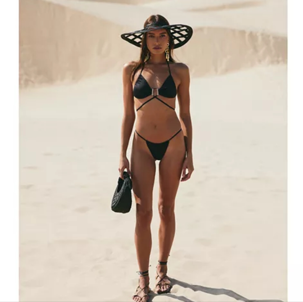 Nwt Cult Gaia Liza Bikini Set With Pouch